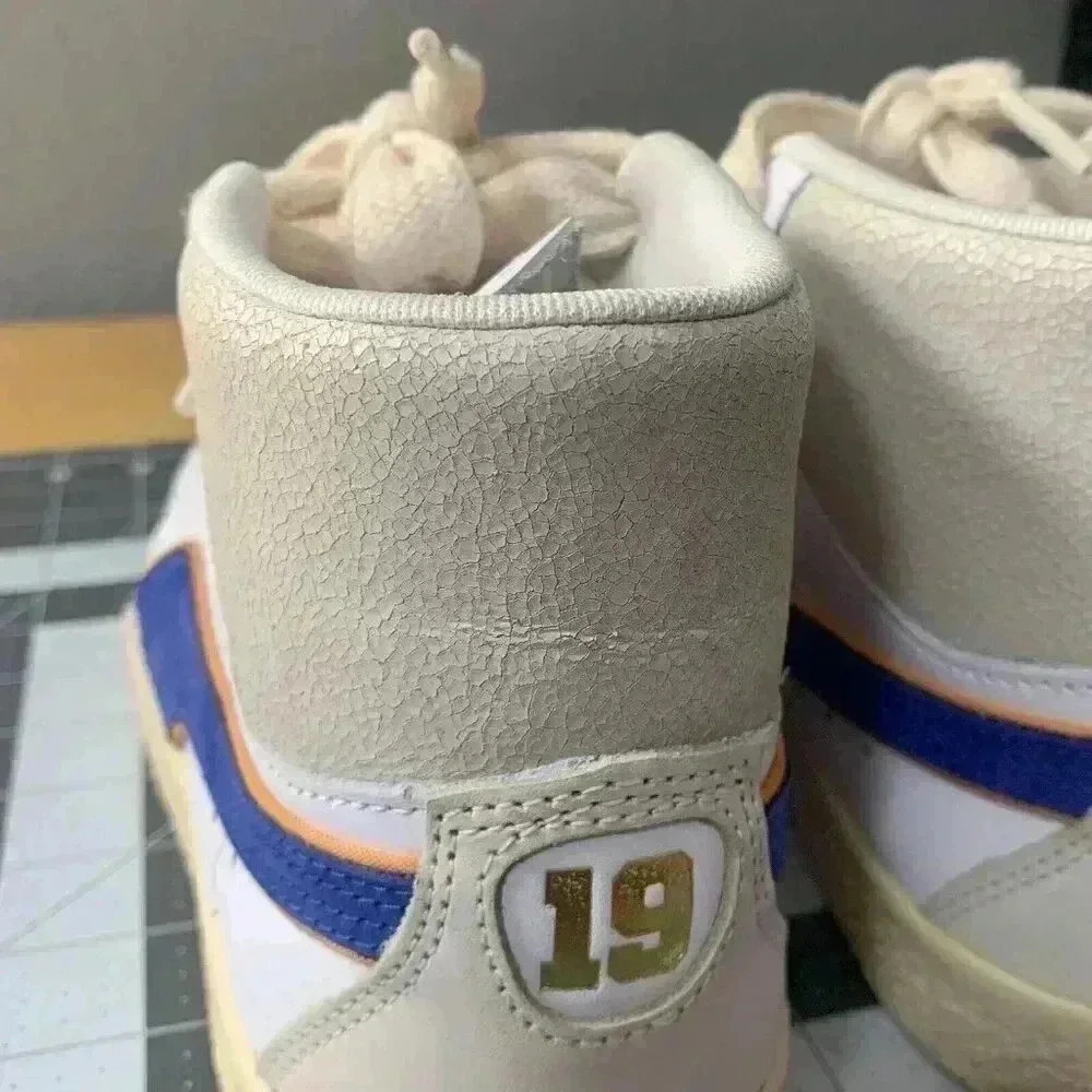Puma Shoes Mens Size 8 Clyde Mid Bball x Rhuigi White Royal Limited 391335-01 - Picture 6 of 11